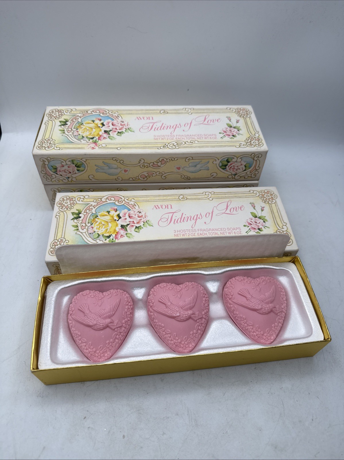 Vintage Avon Mixed Lot Of Guest Soap Sets Floral Themed