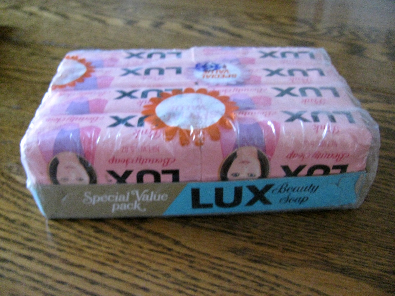 Vintage NOS Multi-bar Pack of 8-5 oz. Bars of Pink LUX Beauty Soap