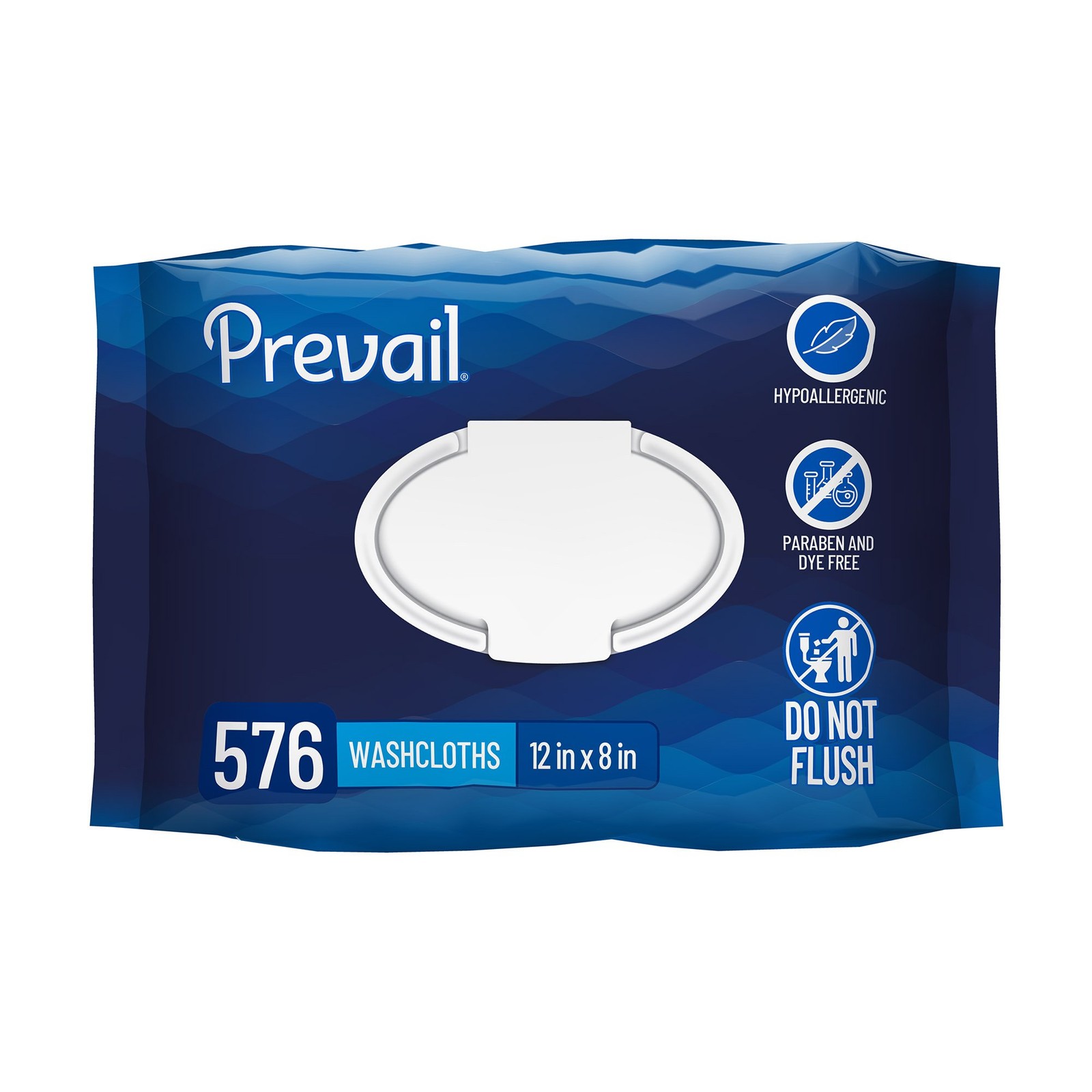Prevail Adult Wipe or Washcloth 8 x 12″ 6 Pack 576 Wipes