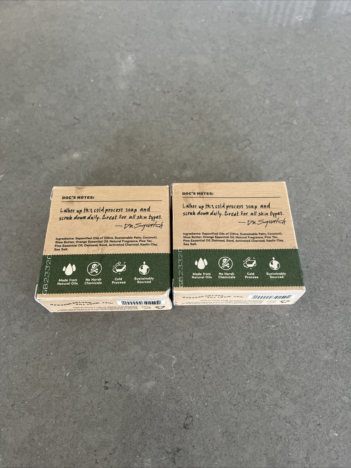 2 Pk Dr. Squatch PINE TAR 5oz Bars HEAVY GRIT | New W/ Fast Shipping!