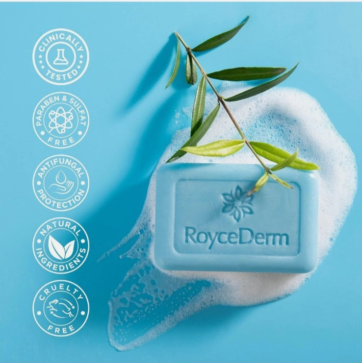 Roycederm Antifungal Soap for Men & Women: Medicated tolnaftate infused