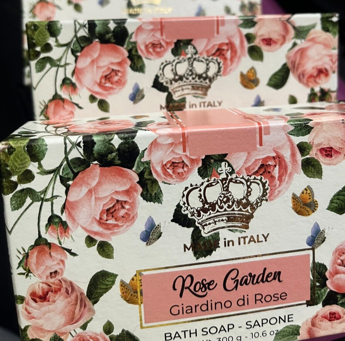 MARIO FISSI ROSE GARDEN BATH SOAP (SOAPS)OF 10.6OZ EACH MADE IN ITALY