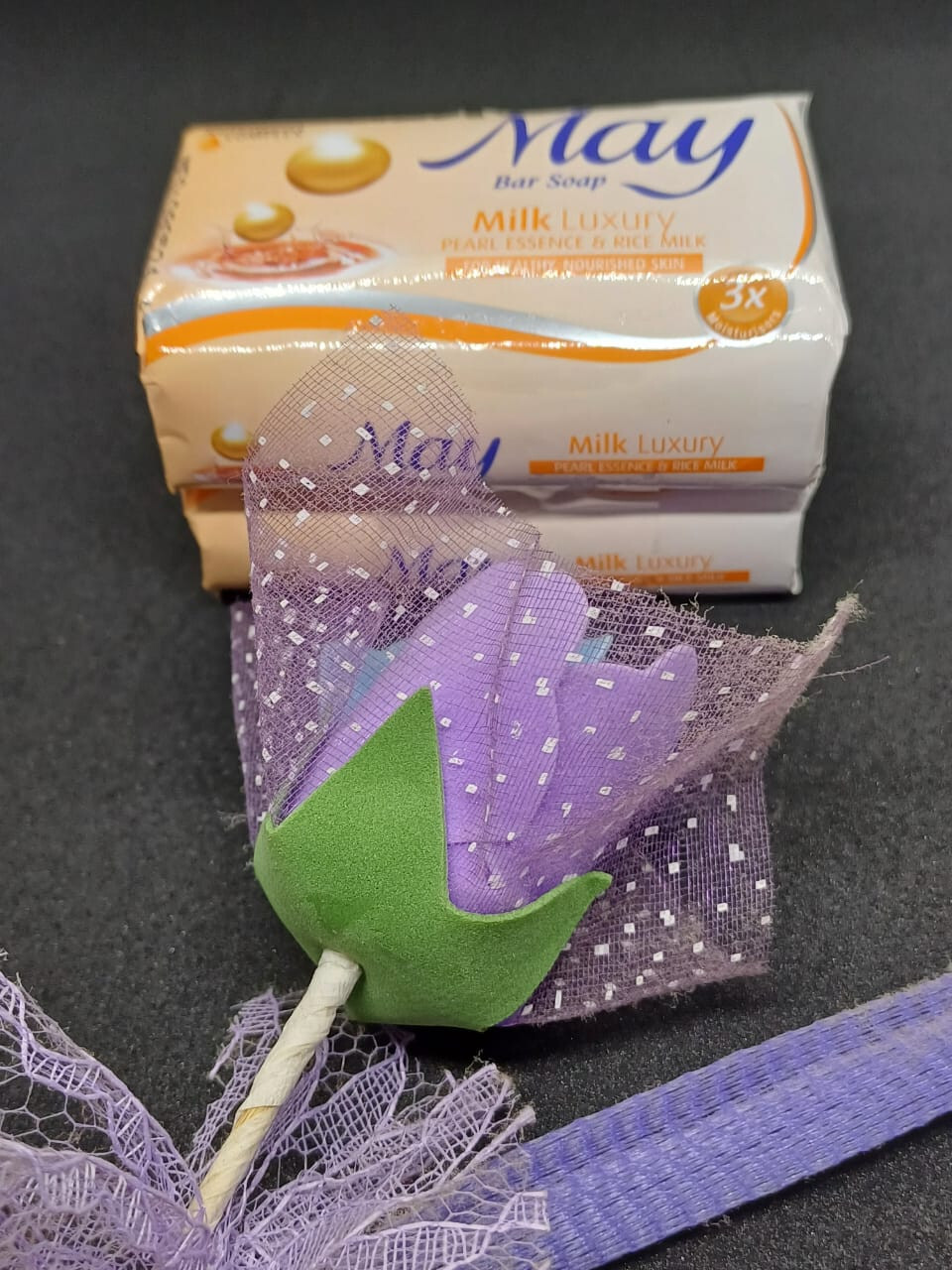 BODY BAR SOAP MAY BRAND – DIAMOND DAZZLE & MILK LUXURY 75GM X 4
