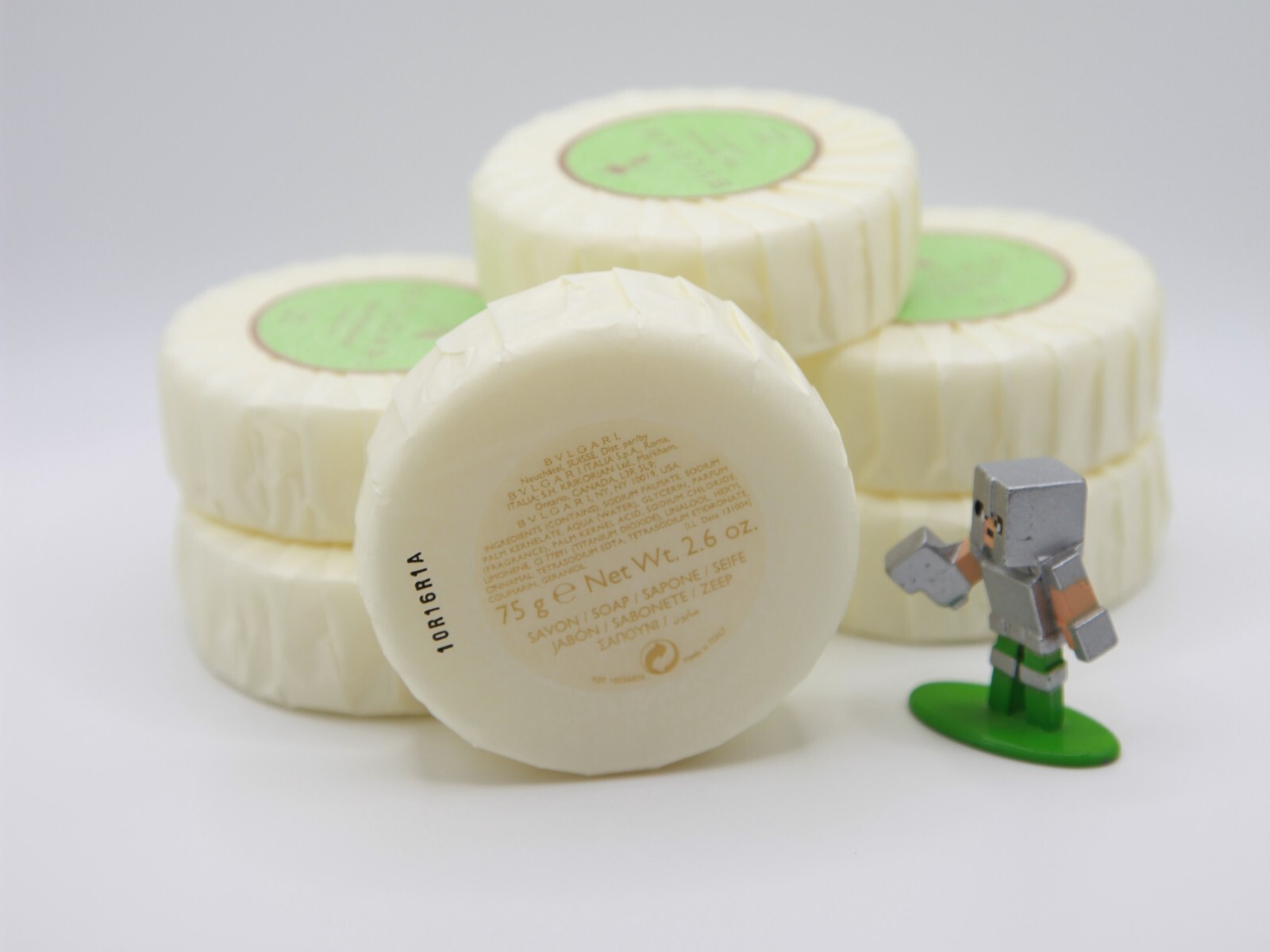 BVLGARI Au The Vert (Green Tea) Resort Soap Bar, Pack of 6 – 6×2.6oz (6x75gr)