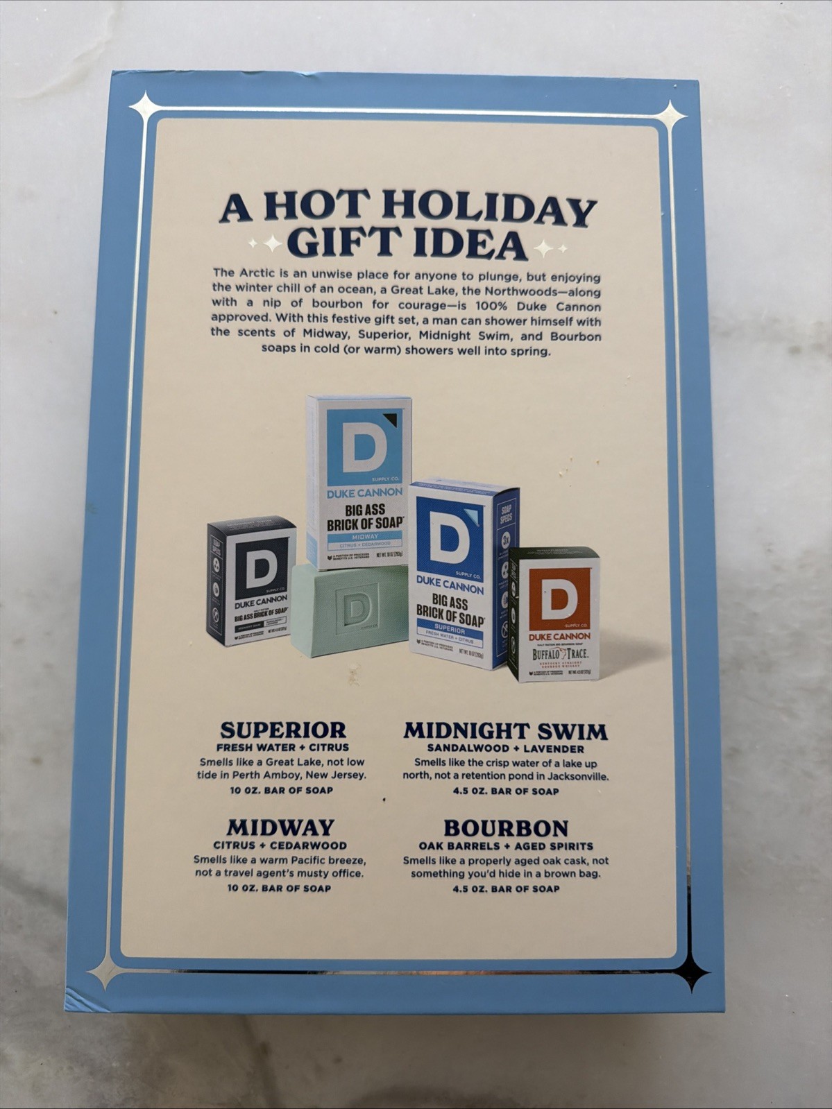 Duke Cannon Supply Co. North Pole Plunge Invigorating Scented Bar Soap Gift Set