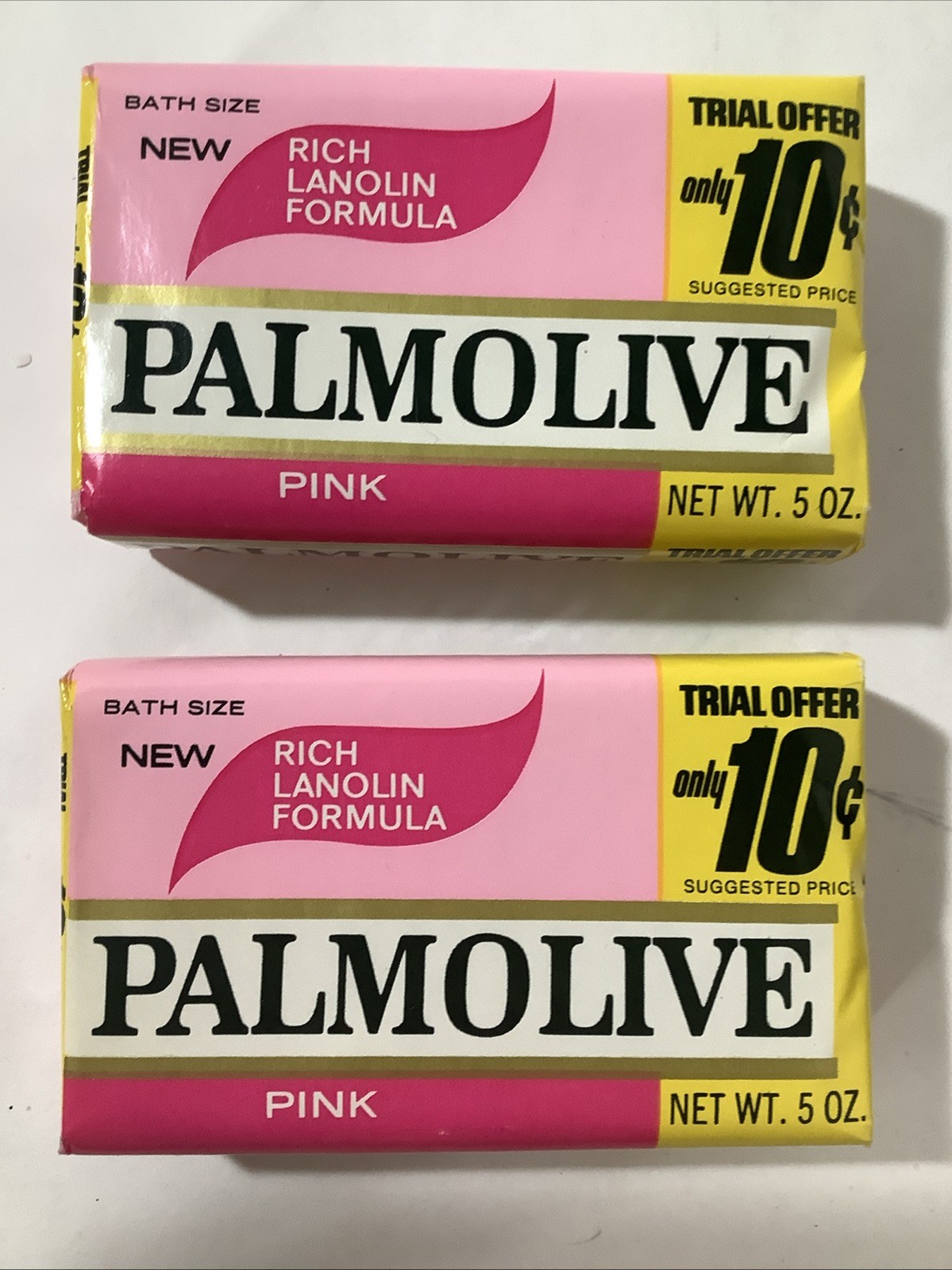 Vintage Palmolive Pink Bar Soap Body, Hand 5 Ounces Each Lot Of 2 Sealed Pkgs