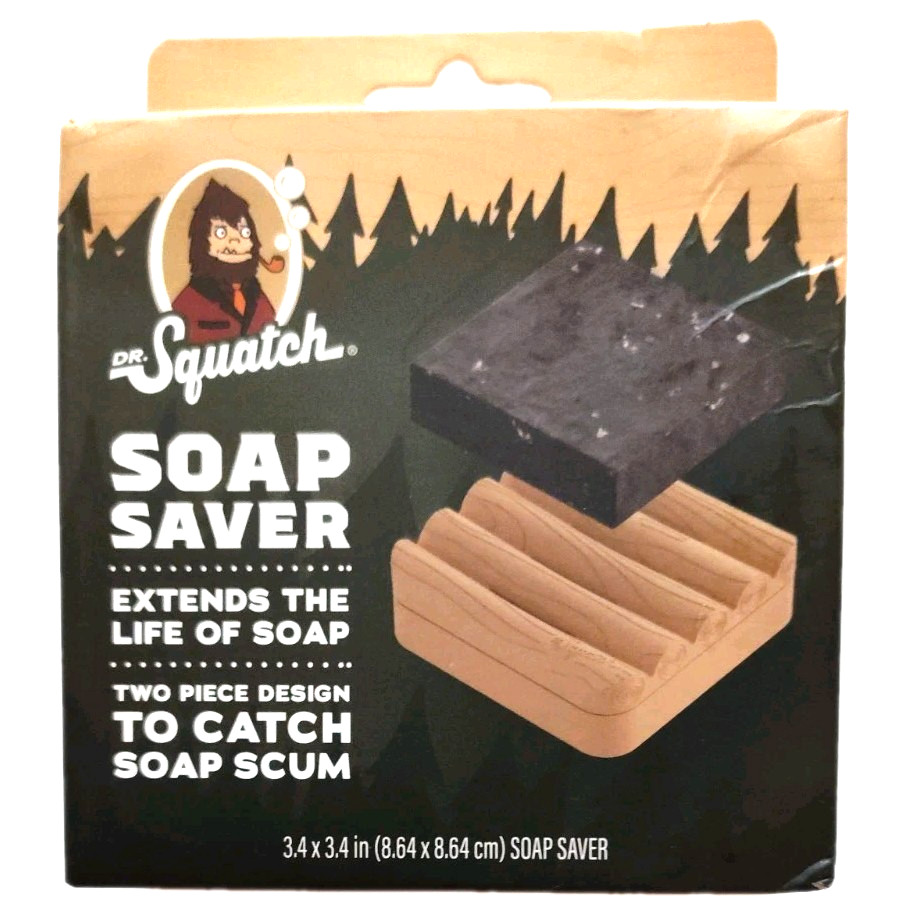 3 Pc Dr. Squatch Personal Care Items 2 Soaps Pine Tar Fresh Fall 1 Soap Dish