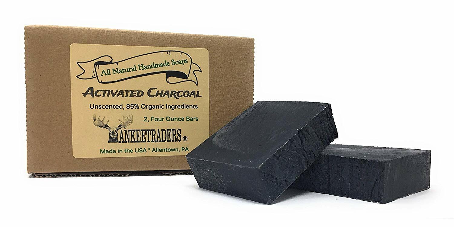 Activated Charcoal Soap – All Natural, Handmade Bar Soap, 2 Pack, On Sale
