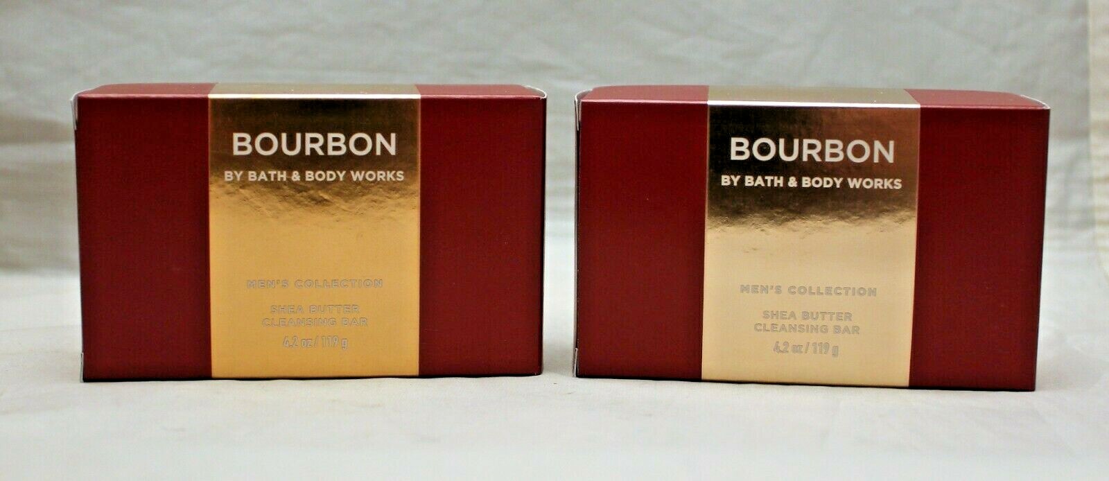 Bath & Body Works Men’s Collection Bourbon Shea Butter Cleansing Bar Soap X 2