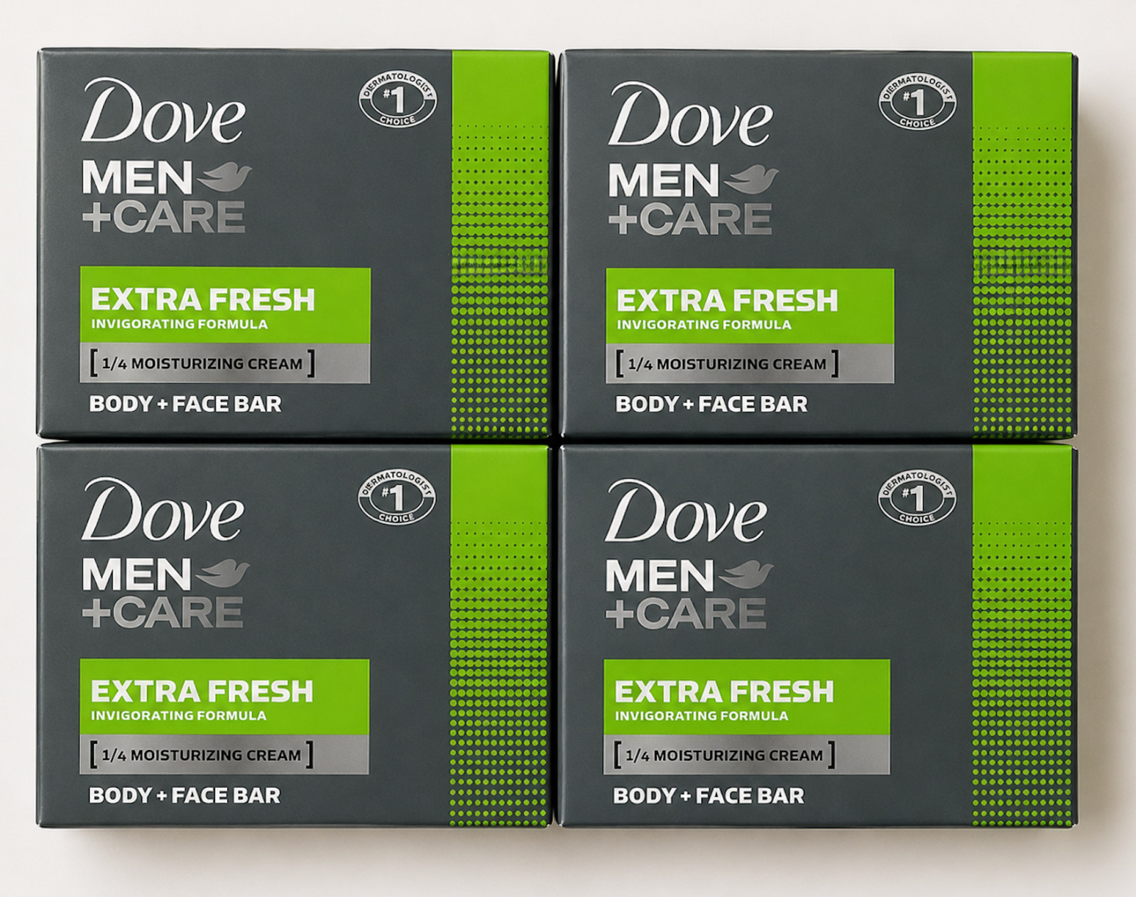 🔥 Dove Soap for Men Extra Fresh Body & Face Bars – 4 Pack🔥