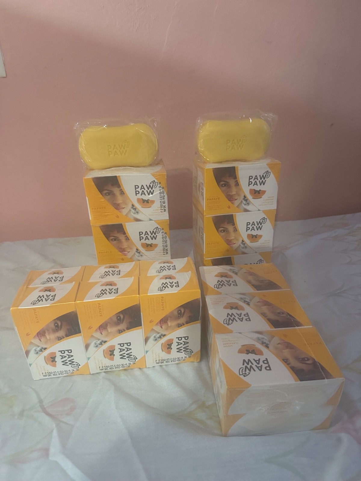 Pawpaw soap clarifying, lightening, bar soap,new pack of 6)180g each
