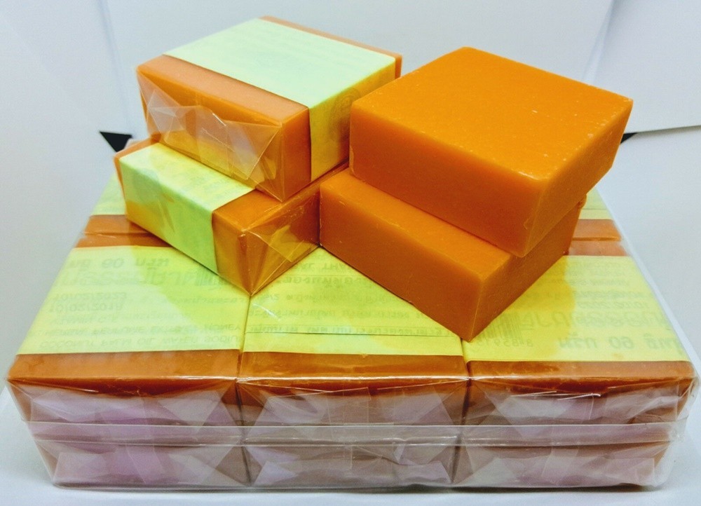 12x GALONG Soap Herbal Natural Orange 65g Brightening Fresh Body Skin Care New