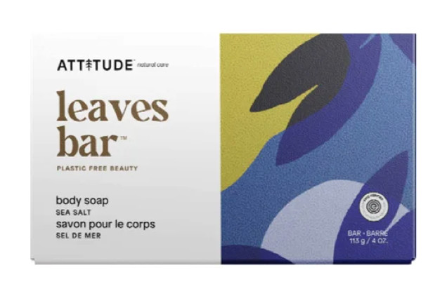 New Look Attitude Leaves Bar Body Soap Sea Salt Bar 113g/4oz – Fast Shipping