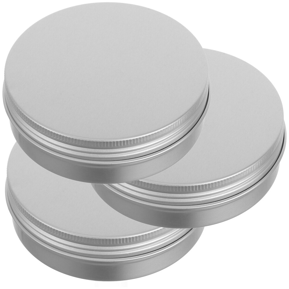 3Pcs Soap Boxes Sink Cases with Lid Soap Trays Housewarming Gifts (Silver)