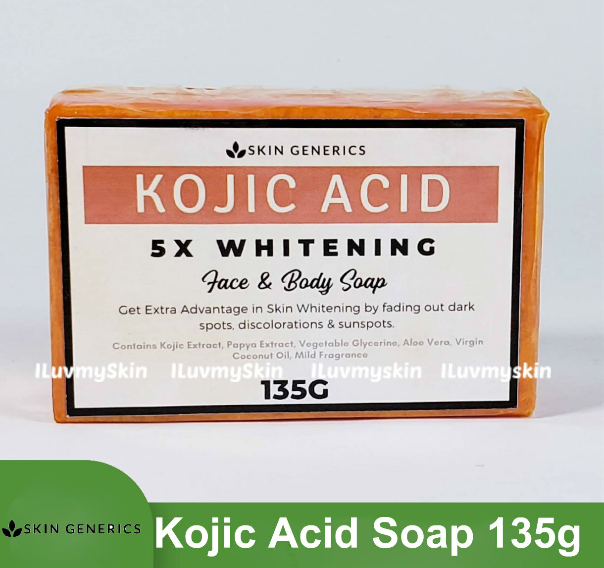 Skin Generics KOJIC ACID 5x Whitening Face & Body Soap (135g)