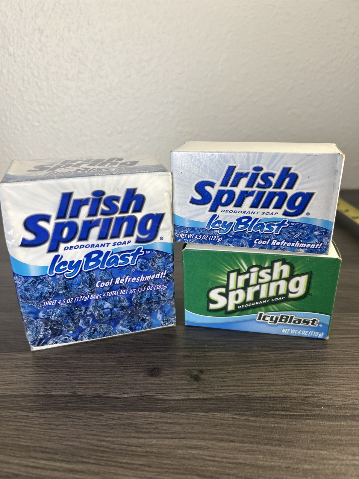 Irish Spring Soap Lot 5 Bars Icy Blast + Original NOS Vintage USA Mixed Lot NEW