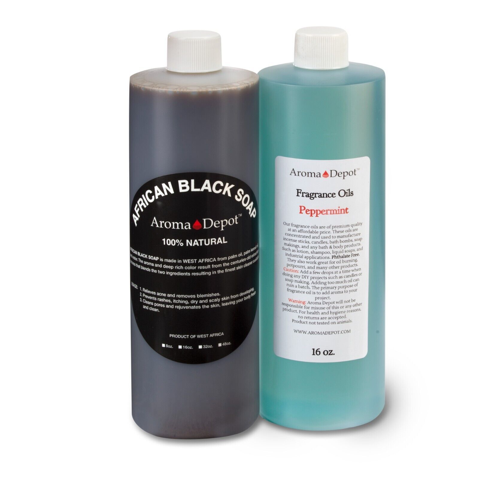 SCENTED Liquid Raw African Black Soap 100% Natural For Face & Body Wash