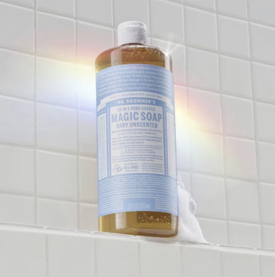 3 Pack Dr. Bronner’s 18-in-1 Pure Castile Magic Soap Baby Unscented 32 oz NEW