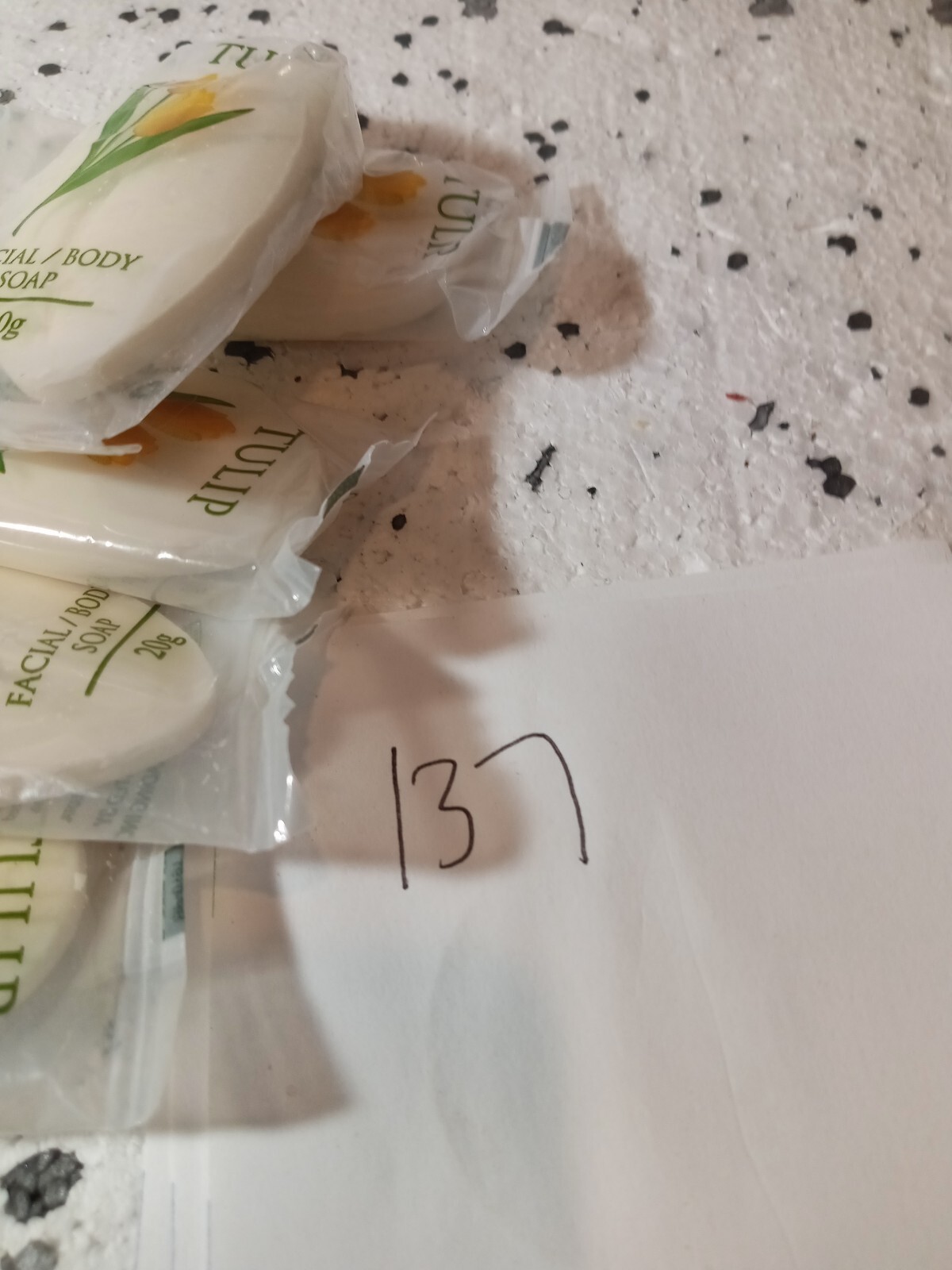 Lot 5 TULIP Travel/Spa Face/ Body Soap 0.7 Oz./20g