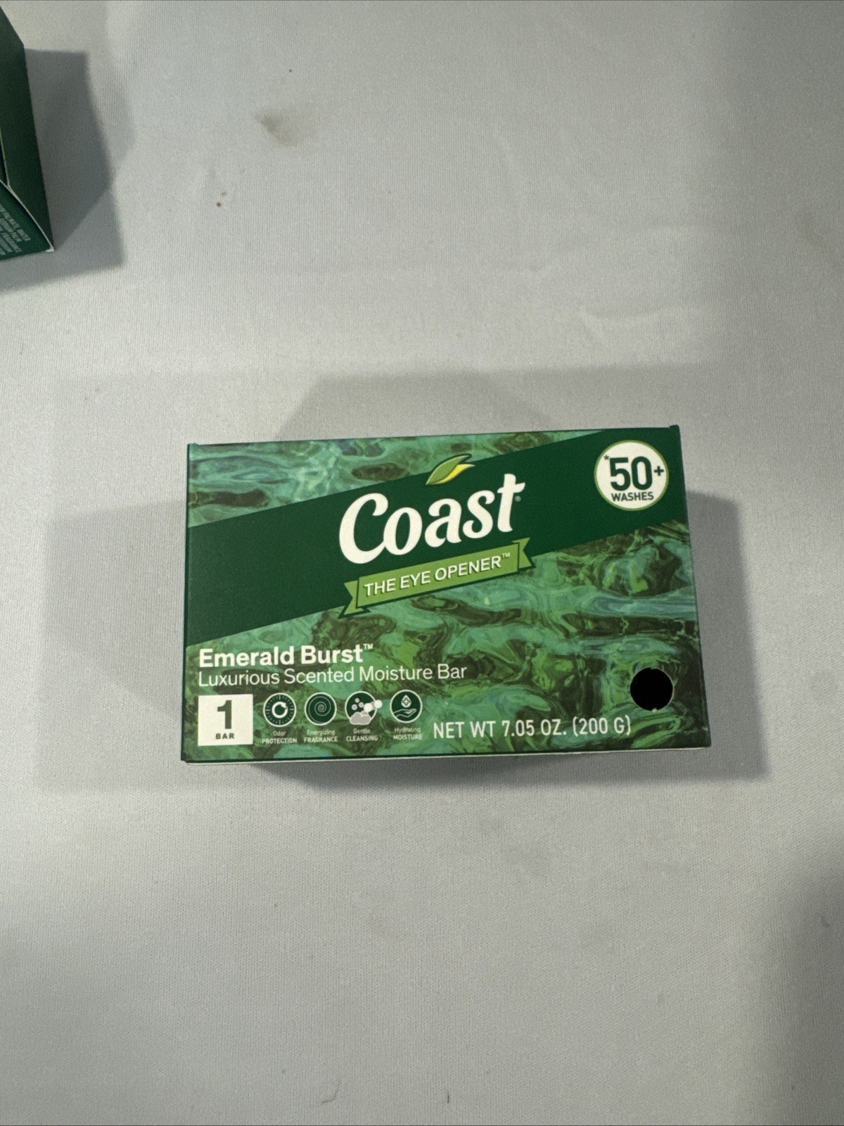 Coast Emerald Burst Moisturizing Soap Bar 7.05 oz. 50+ Washes Luxurious Scented