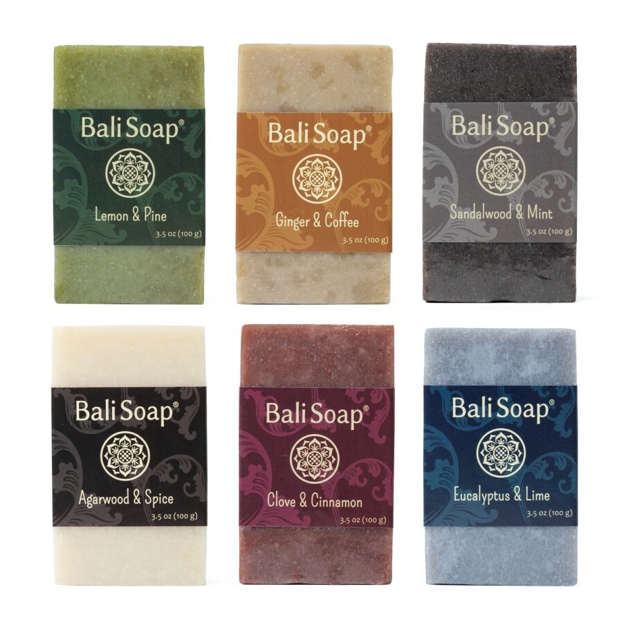 BALI SOAP GIFT SET for Men – Natural Soap Bar Original 100% (6 x @100gr)