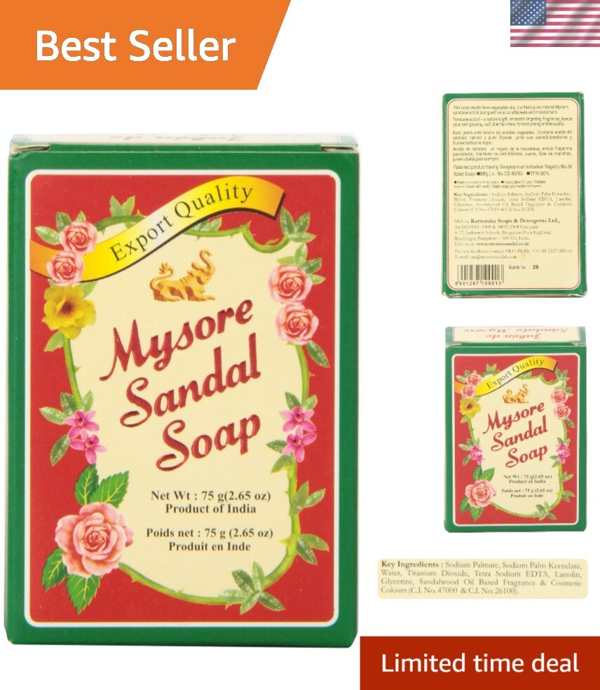 Sandalwood Soap Bar Set of 12 – Chemical-Free Cleansing with Exotic Scent