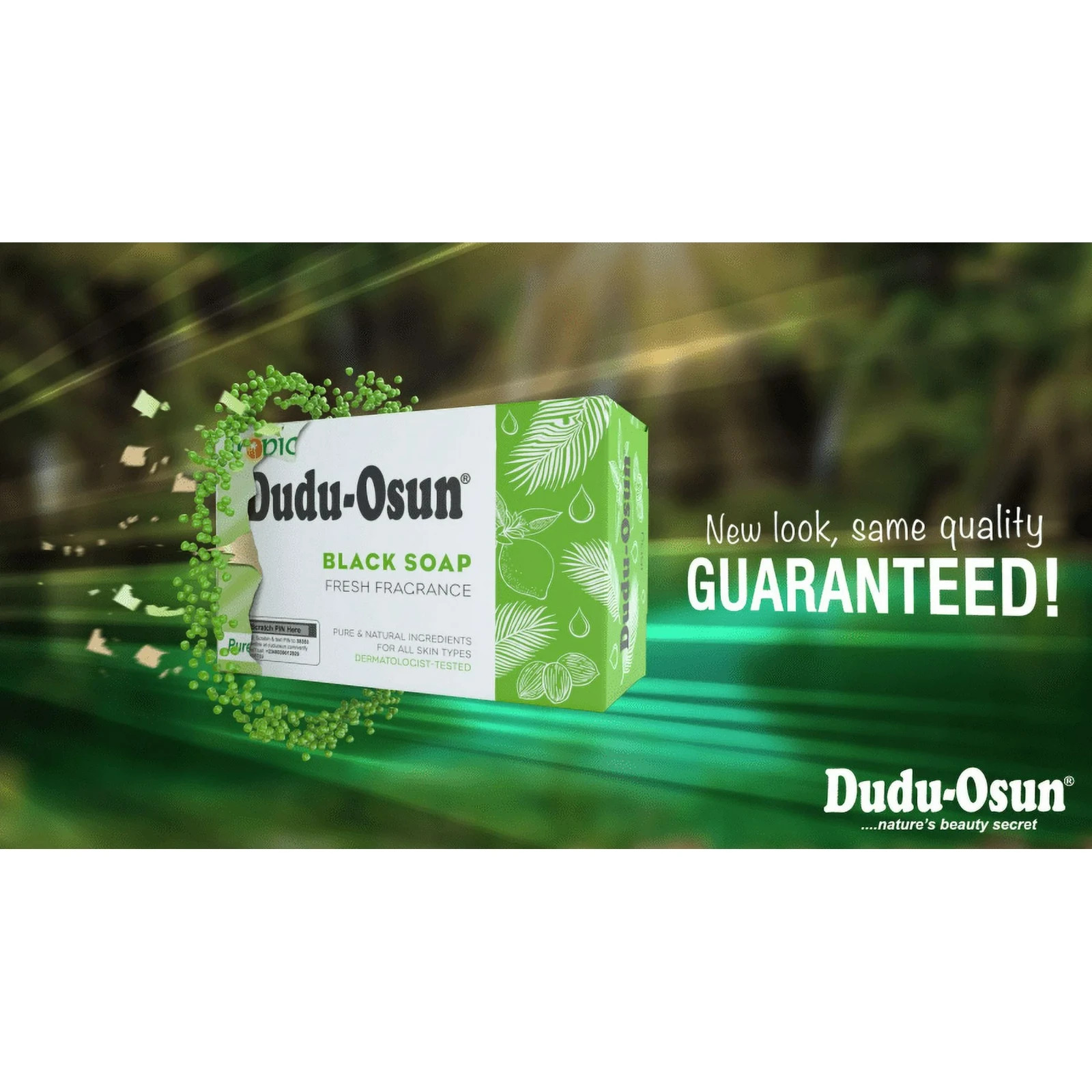 100% All Natural Dudu Osun Black Soap Anti Acne,Fungus,Blemish,Psoriasis *NEW*
