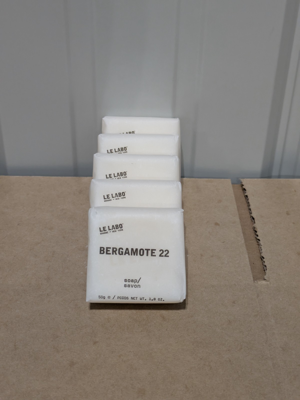 BULK Le Labo BERGAMOTE 22 Facial Body Bar Soap 1.8oz 50g Individually Wrapped