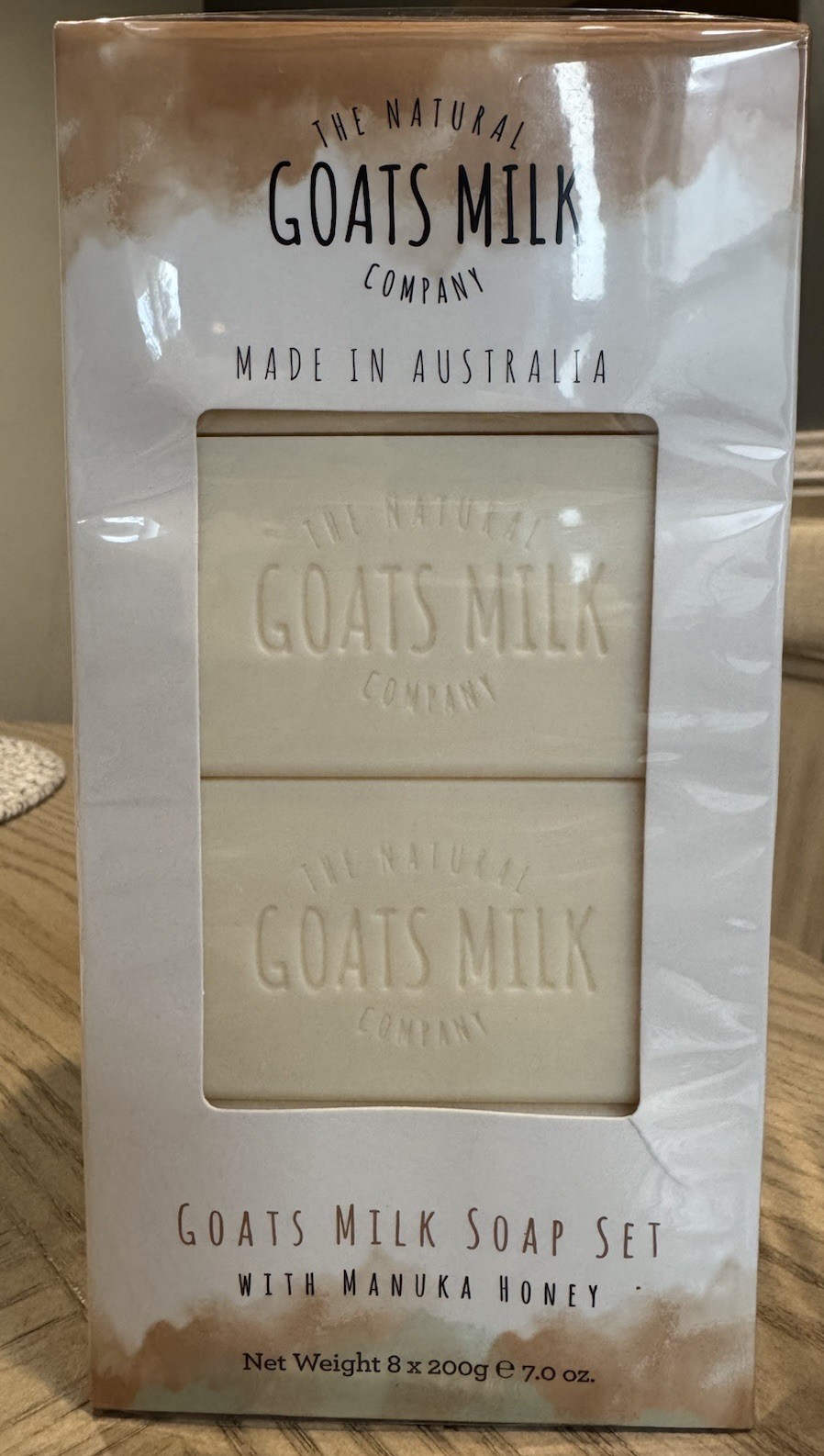 The Natural Goats Milk Company 8 Bar Soap Set Manuka Honey Made Australia New