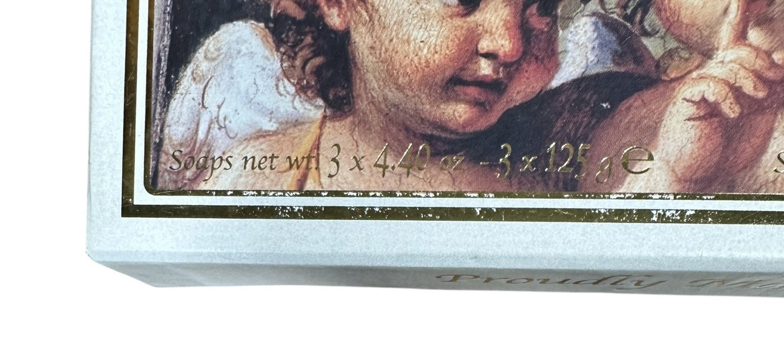 SAPONIFICIO ARTIGIANALE FIORENTINO 3 Lemon Scented Cherub Angel Carved Soap Bars