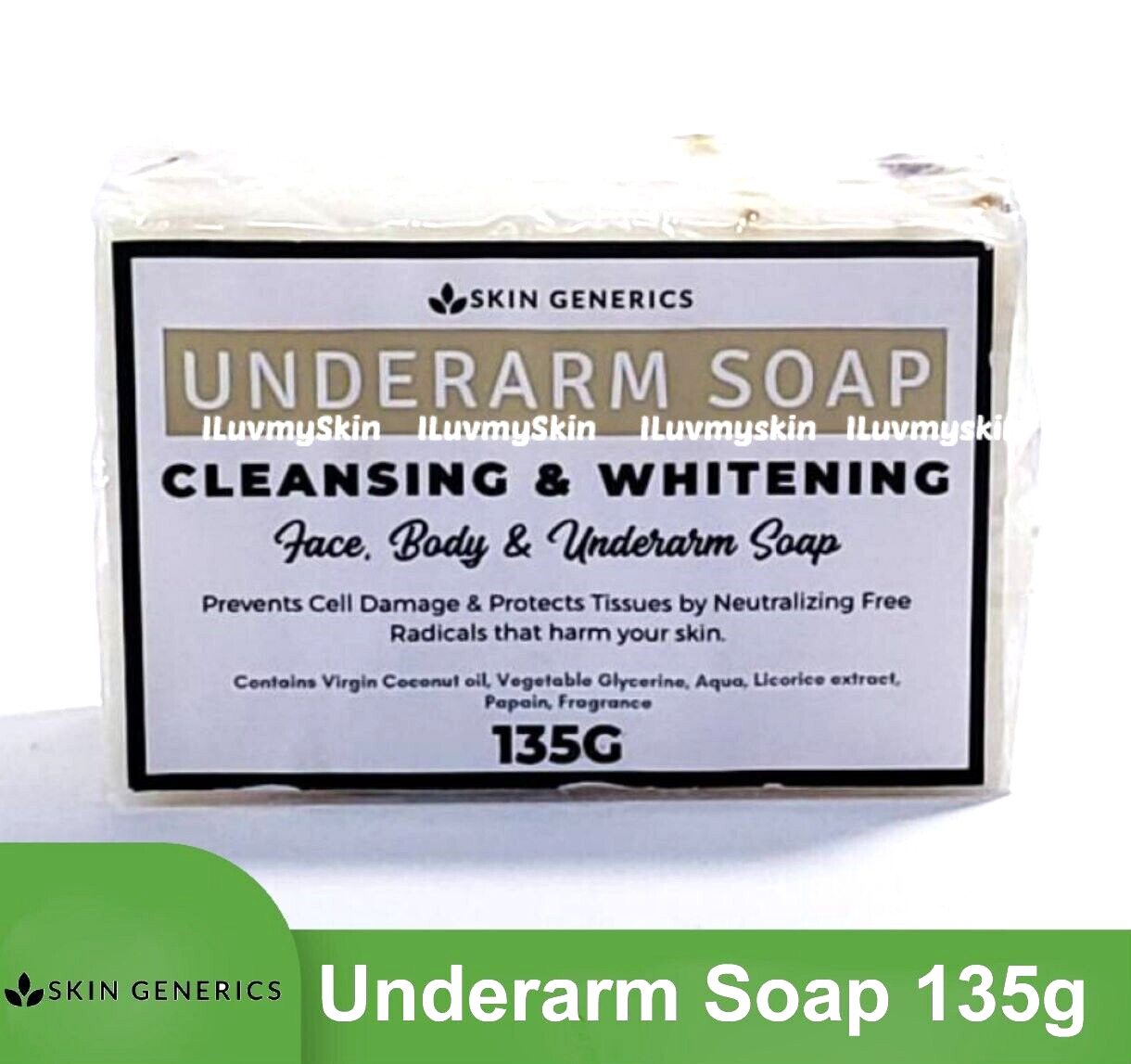 Skin Generics UNDERARM Cleansing and Whitening Face & Body Soap 135g