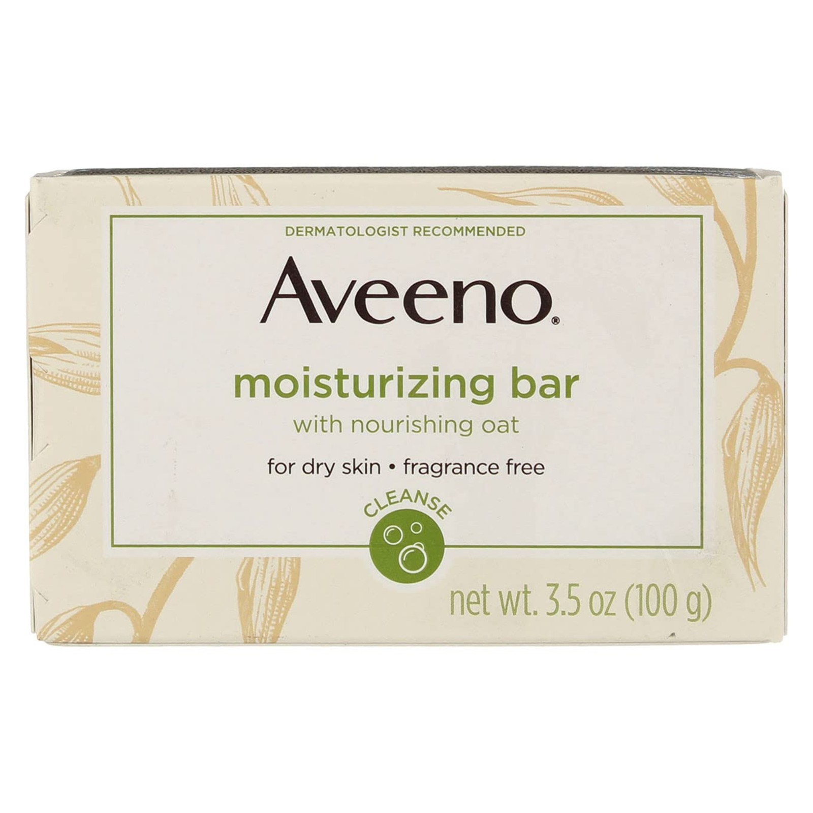 AVEENO Moisturizing Bar Soap Fragrance Free Face Cleansing Bar Soap 3.5 oz
