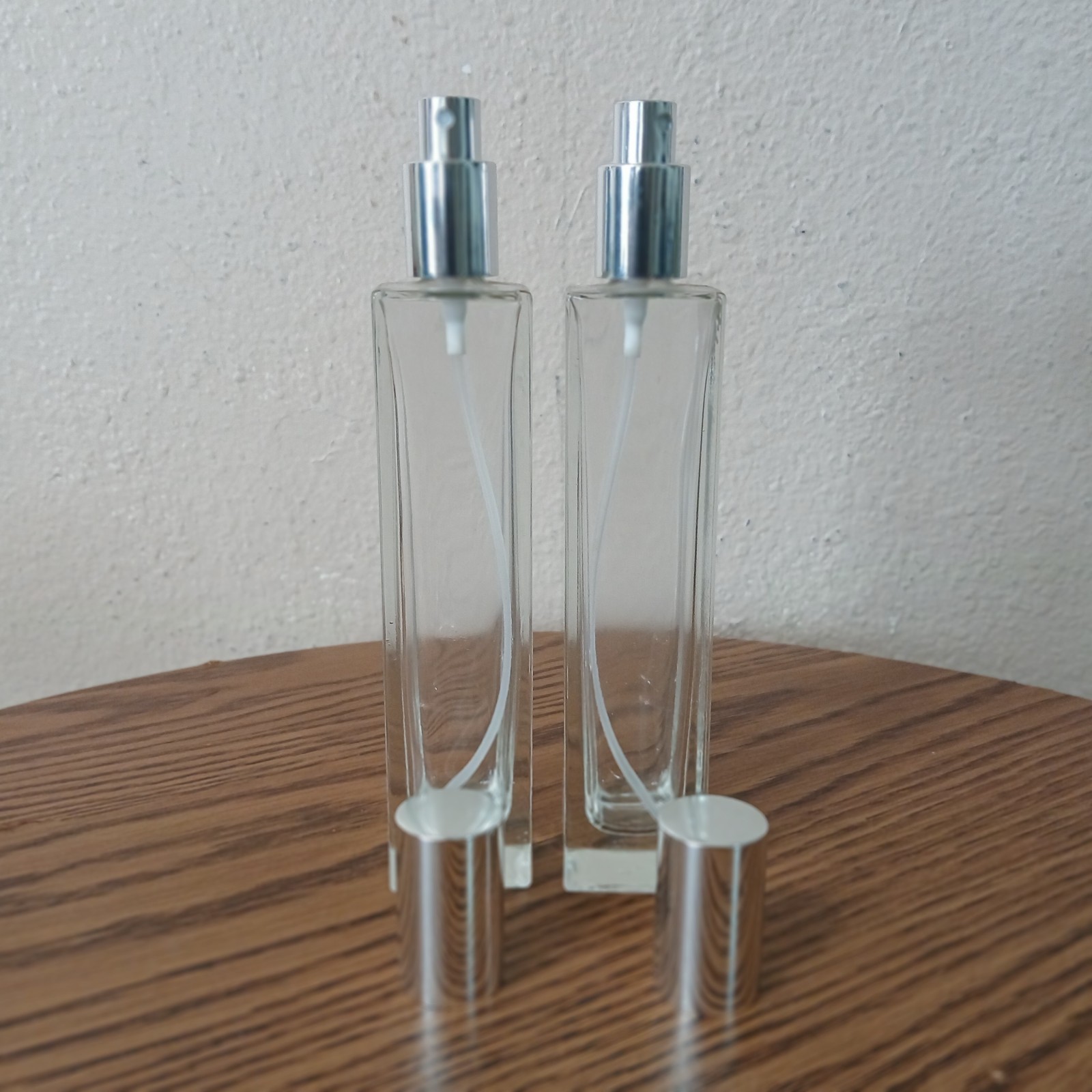 Perfume Cologne Essential Atomizer Refillable 2 Glass Bottle Sprayer 100 ml 5529