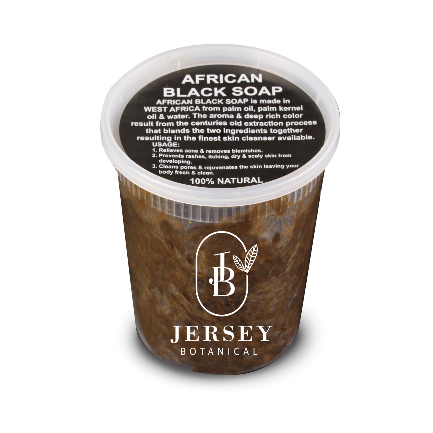Raw African Black Soap Paste 100% Natural Organic Acne & Blemish Treatments