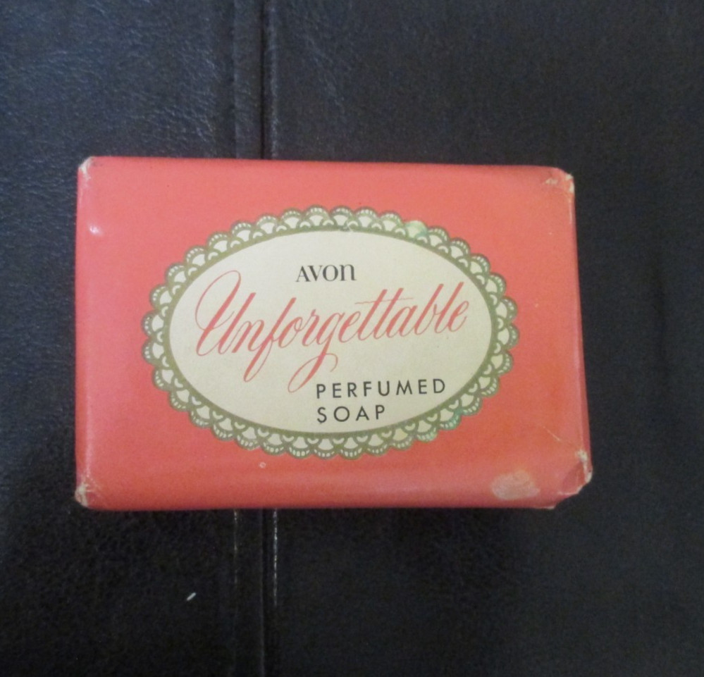 Vintage Avon Unforgettable Single Perfumed Bar Soap 3 oz.
