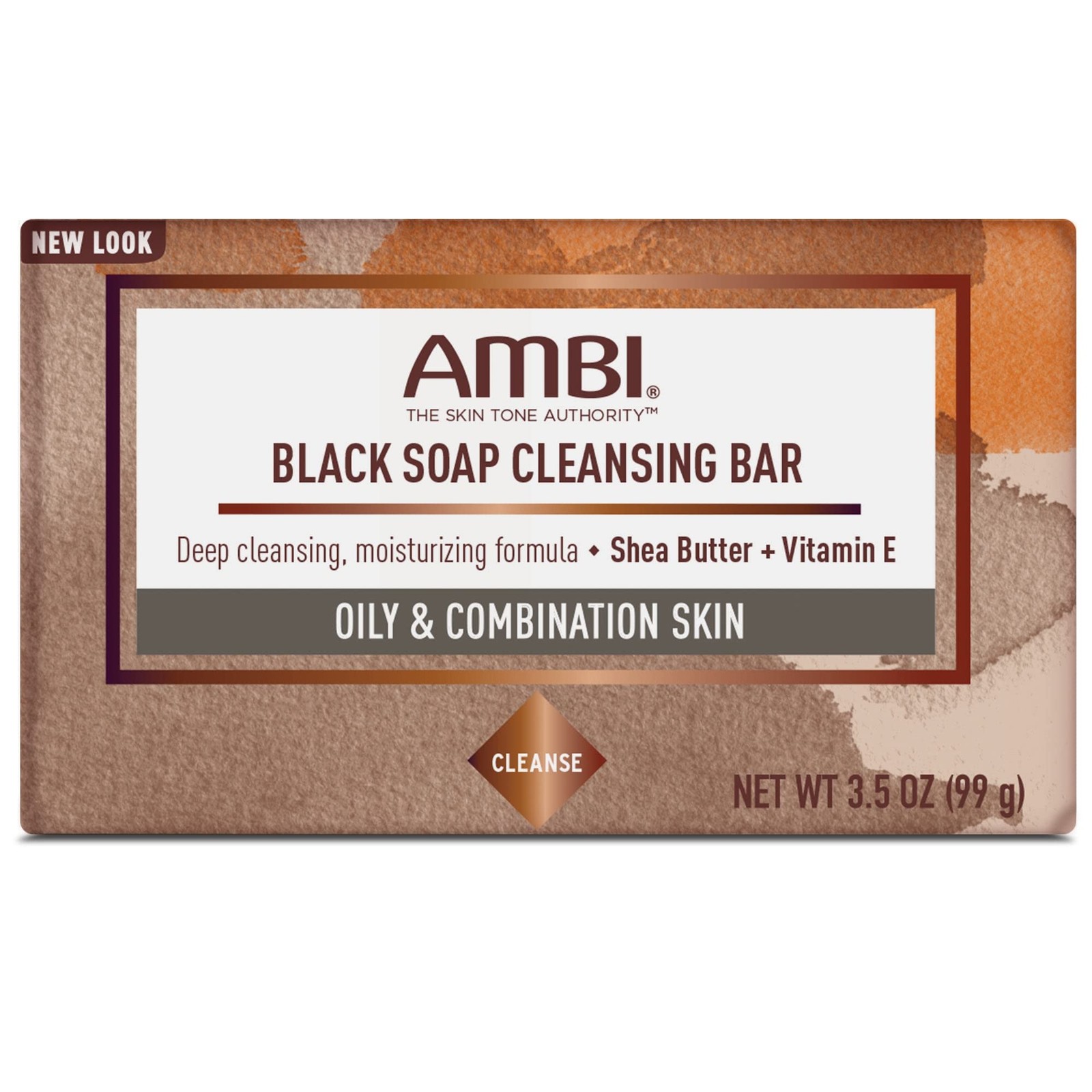 Ambi Skincare Black Soap with Shea Butter, 3.5 Ounce (Pack of 2),