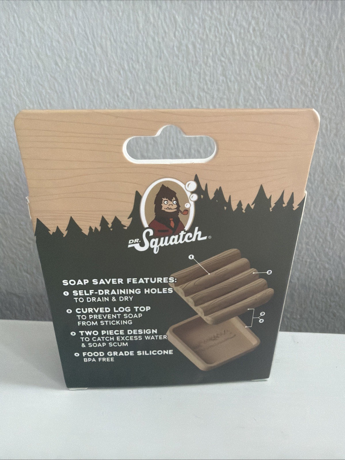 Dr Squatch Soap Saver , NEW, Bpa Free, Two Piece Tray