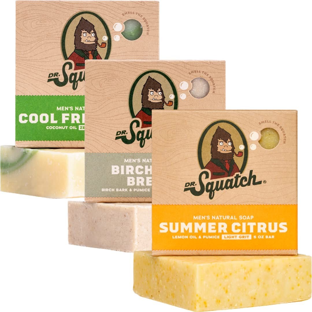 Men’s Gift Set: Natural Bar Soap, Cold Process with Fresh Citrus & Aloe 5 oz
