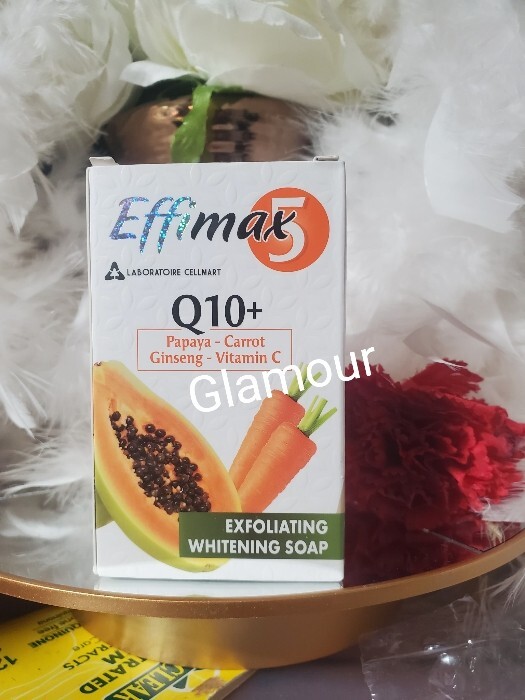 X 1 SOAP. Effimax Q10+ papaya-carotte exfoliating soap. 200g. ALL SKIN TYPES