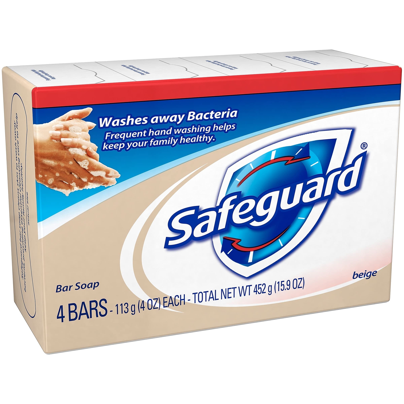 Safeguard Deodorant Bar Soap, 4-oz., Beige 56 Bars