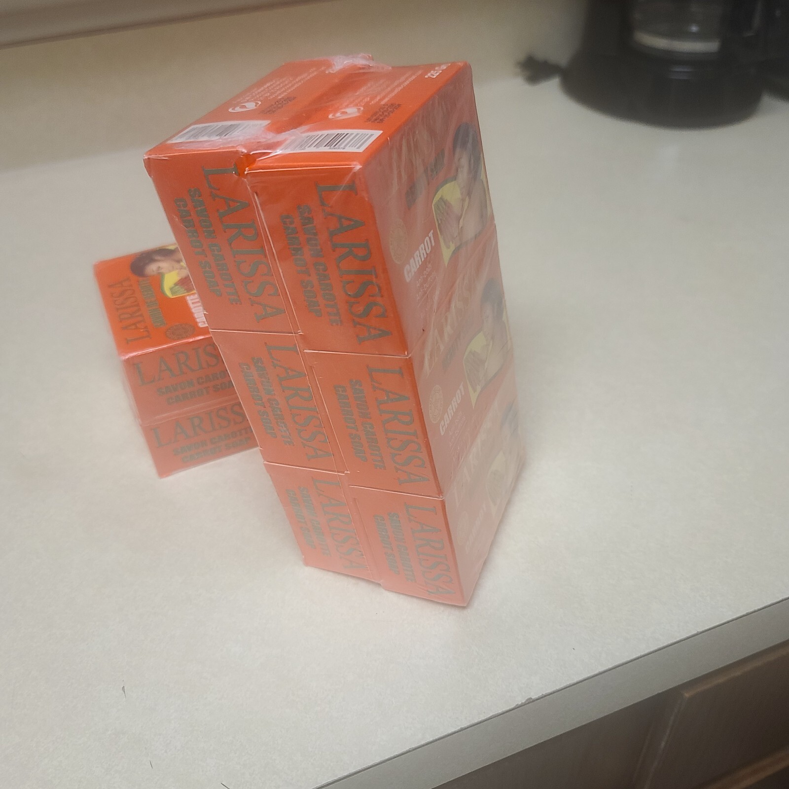 Larissa Lightening Brightening Carrot Beauty Soap All Skin Types Pack of 6