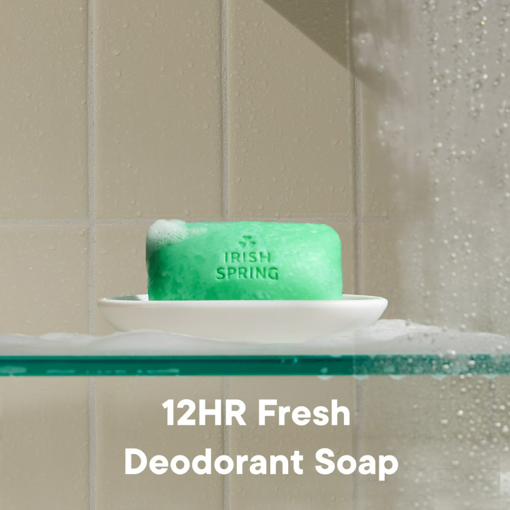 Irish Spring Original Clean Men’s Bar Soap, 3.7 Oz, 12 Count, 4 Pack, Total 48Ct