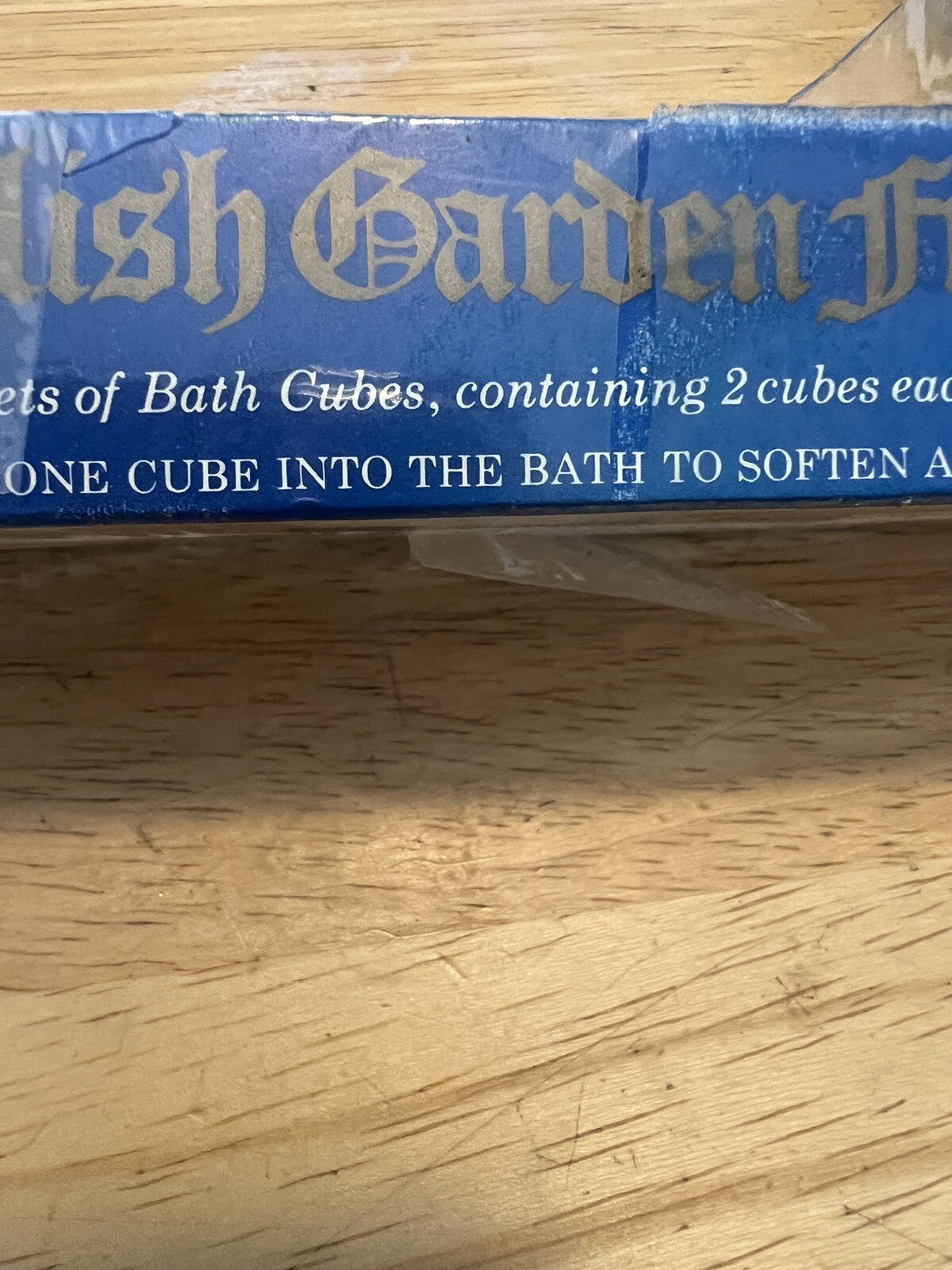 VTG ENGLISH GARDEN BATH FRAGRANCE CUBES NOP MADE IN ENGLAND See Description