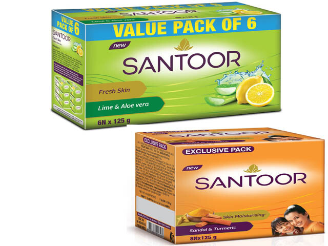 Santoor Fresh Skin Aloe Vera & Lime Bathing Soap Smooth & Soft and Younger-Look
