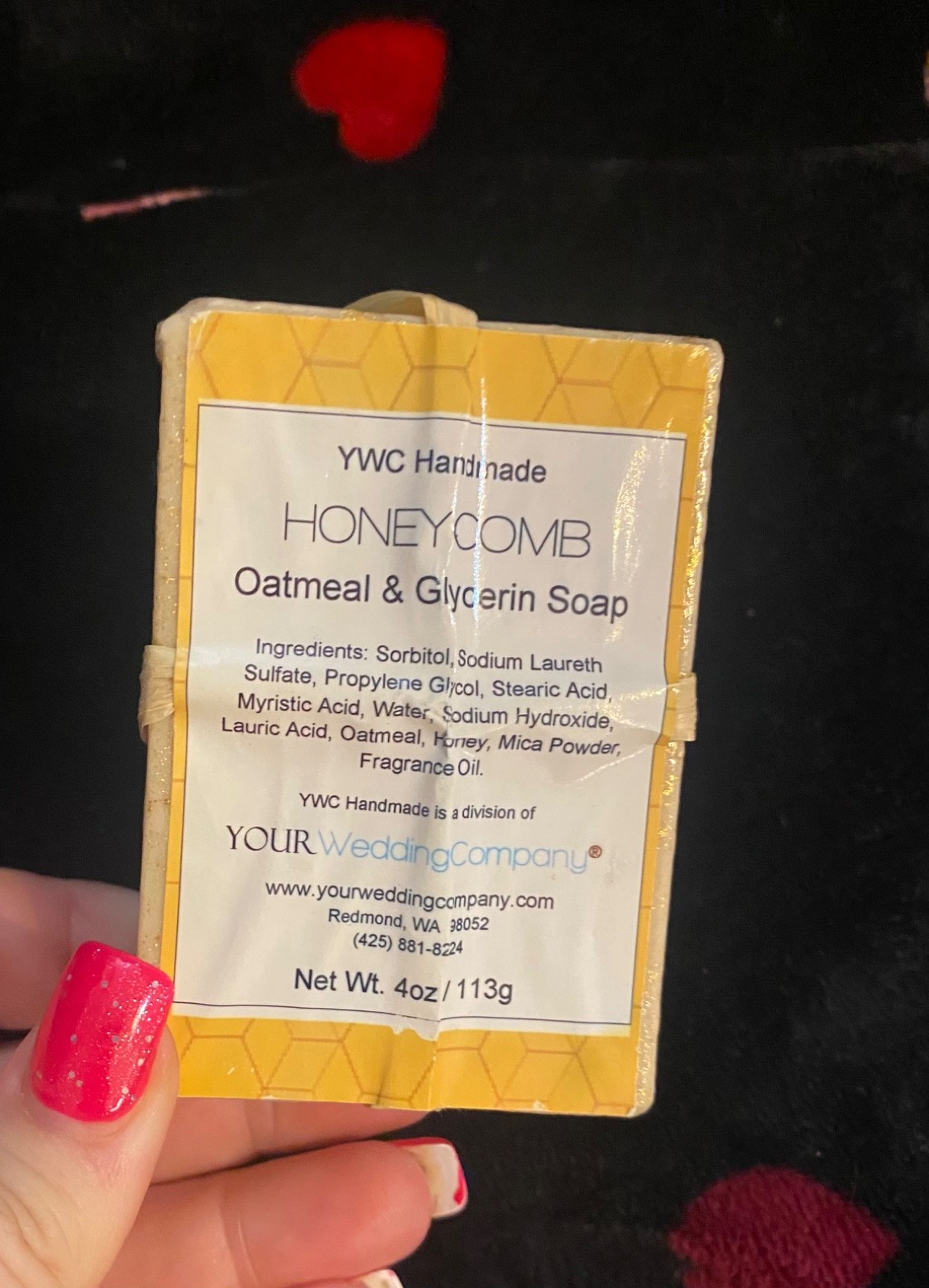 YWC Homemade Queen Bee Honeycomb Honey Bee Soap Set of 3 Rare VTG GrannyCore
