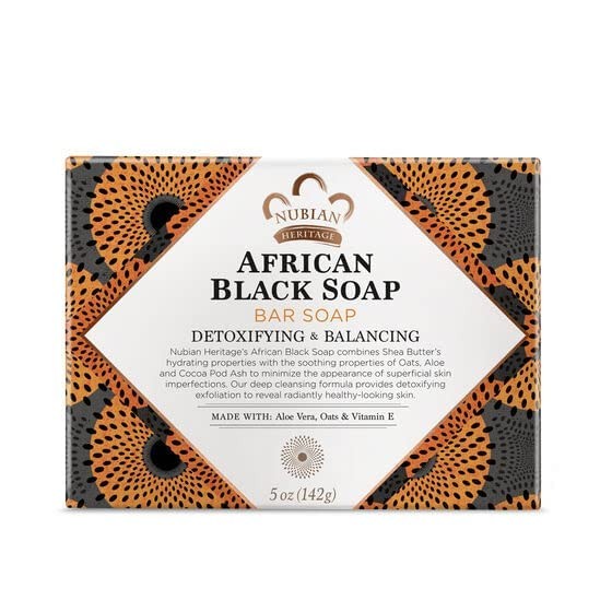 Nubian Heritage Soap Bar African Black, 5 oz 5 Ounce (Pack of 1)