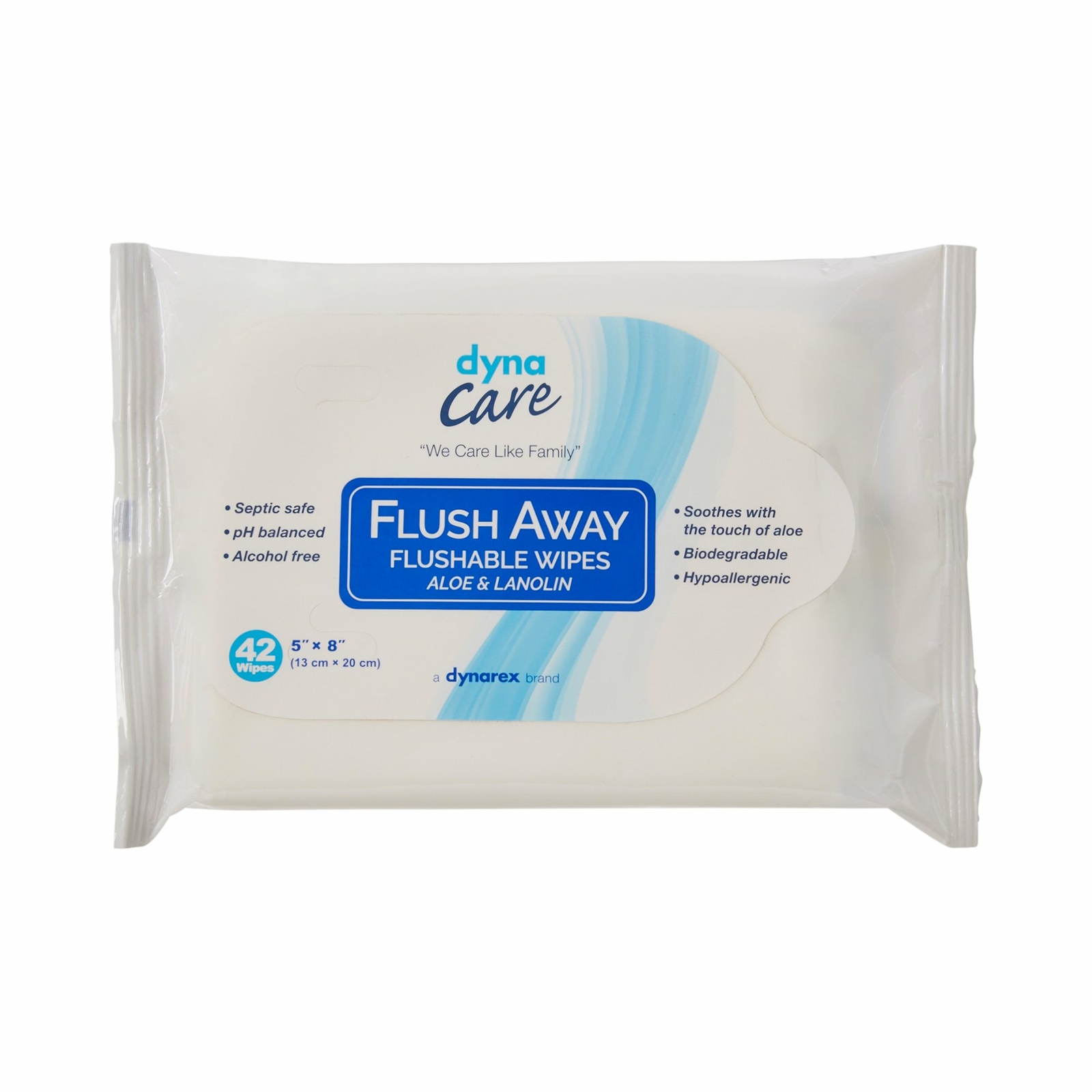 Flush Away Flushable Washcloth Wipes 5 X 8″ Alcohol Free 1324 12 Pack 504 Wipes