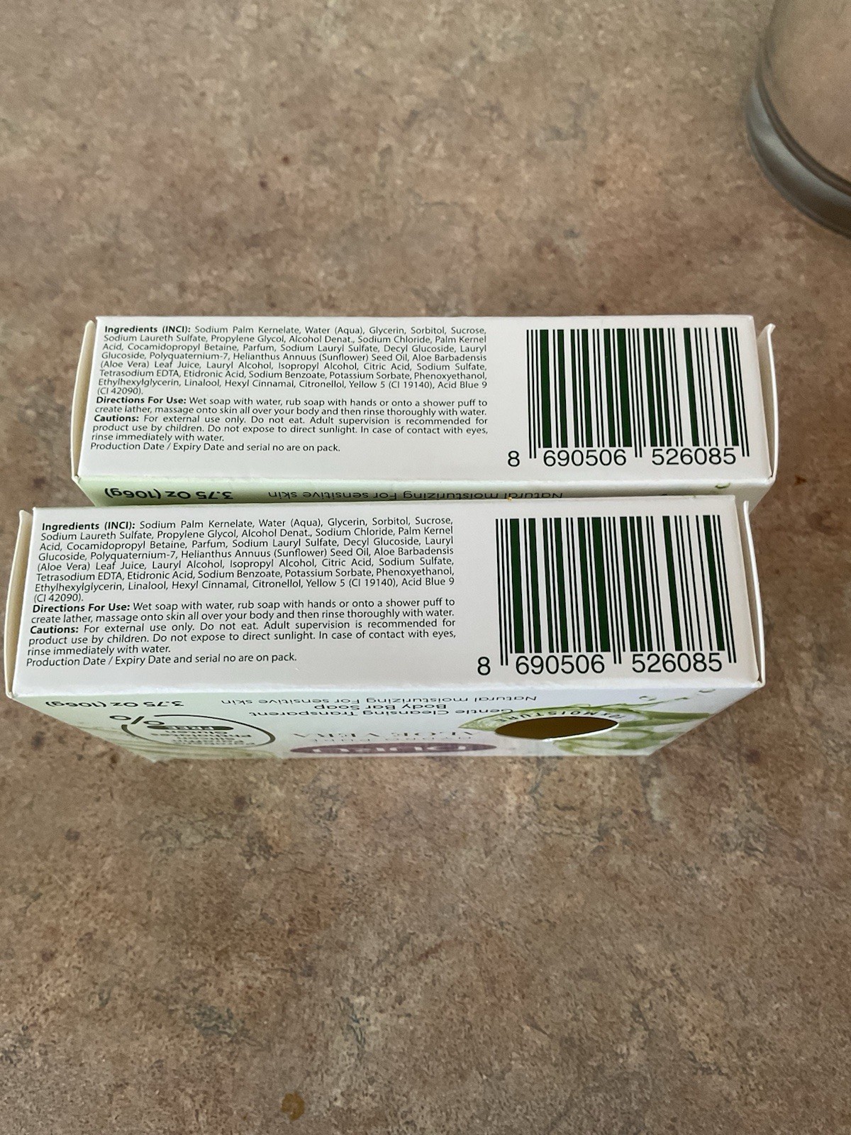 Duru Hydropure Aloe Vera Lot Of 2 Soap New