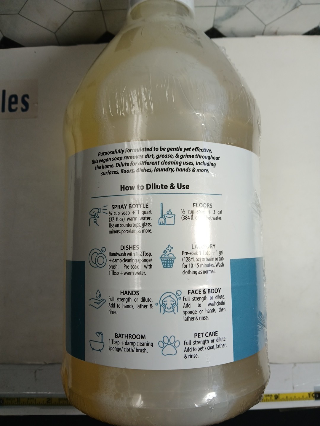 Harris (Since 1922) Multipurpose Castile Soap Unscented 64 Fl Oz