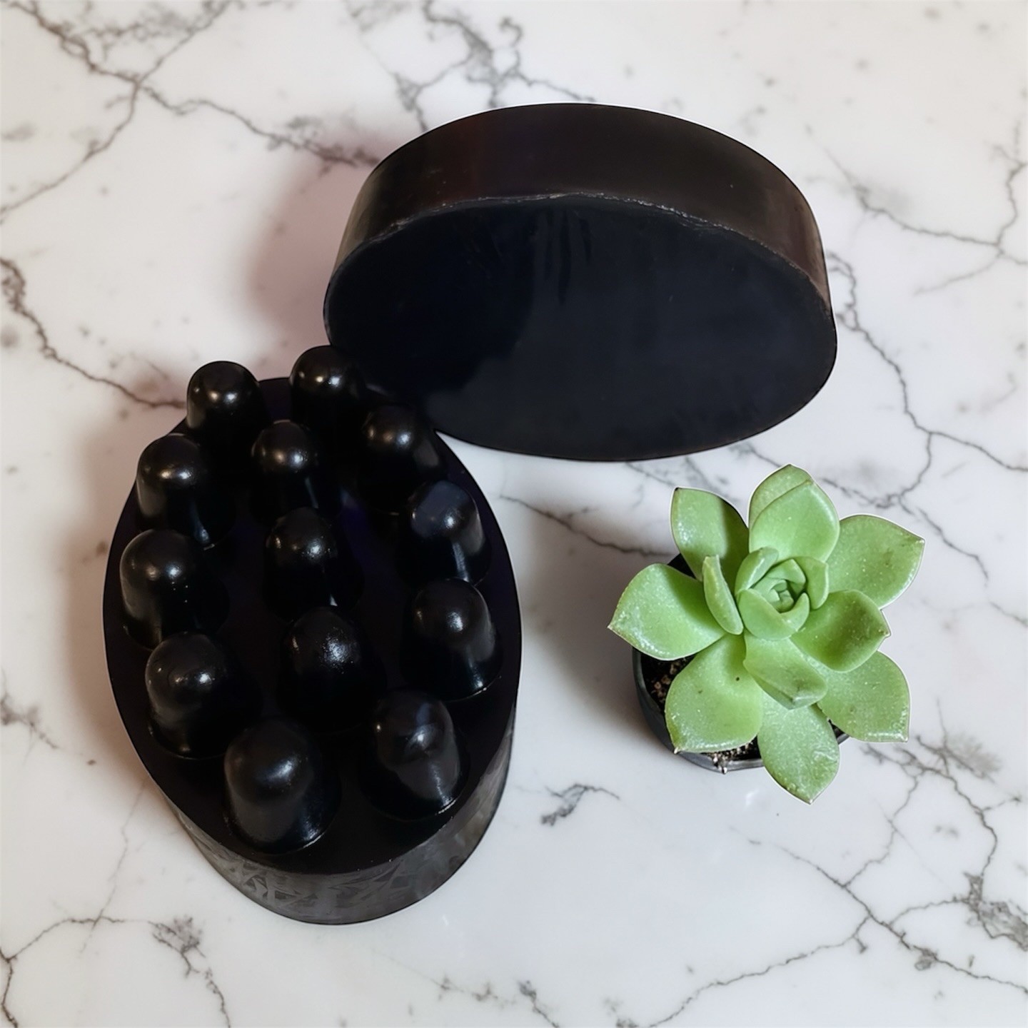 All Natural Black Honey Massage Soap, Raw Honey, Activated Charcoal